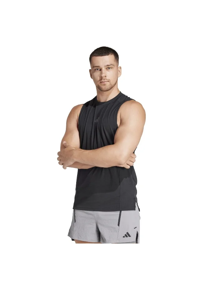Adidas Adidas D4T Tank Black Tank Tops For Men