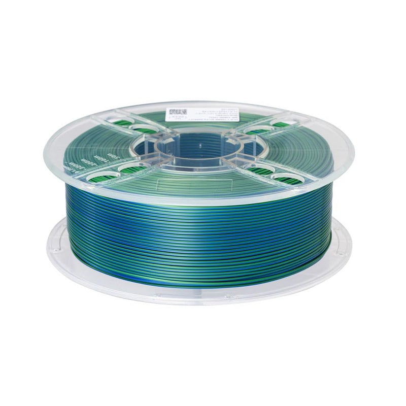 Haiteng Silk Dual Color PLA Filament Blue/Green 1KG 1.75mm 3D Printer Filament FDM 3D Printing Materials Coextrusion Shiny PLA Blue Green - Image 2