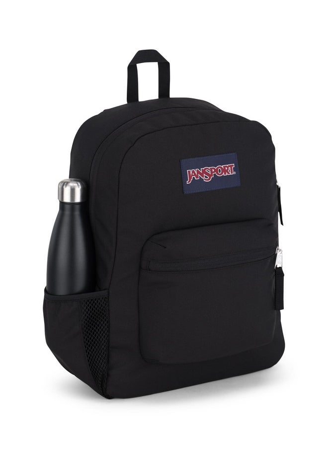 JANSPORT JanSport Cross Town Backpack 17" x 12.5" x 6" - Simple Bag for Everyone with 1 Main Compartment, Front Utility Pocket - Premium Class Accessories - Black  - Image 4