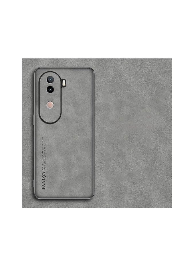 General - Case Compatible with Vivo V40e Case, Plain Leather Soft TPU Silicone Bumper Anti-Fingerprint Shockproof Protective Cover for Vivo V40e - Image 1