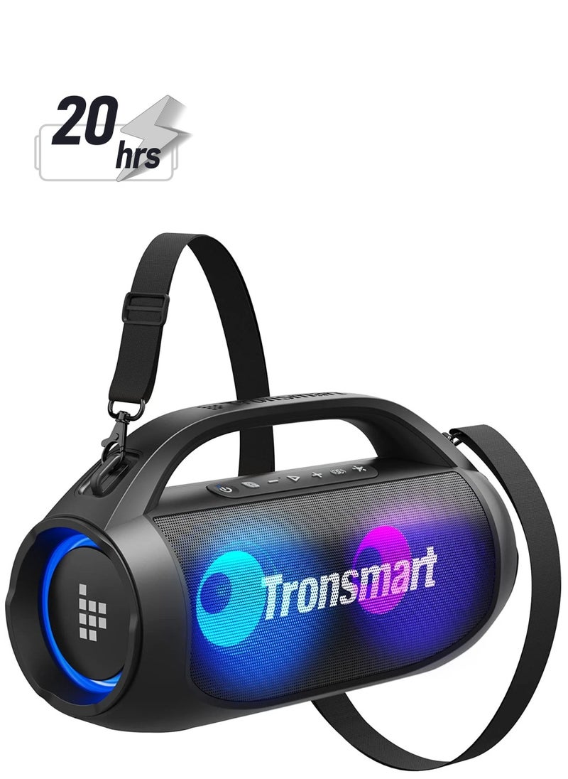ترونسمارت - مكبر صوت بلوتوث محمول من Tronsmart Bang SE، مكبر صوت كبير 40 وات، صوت ستيريو لاسلكي، مقاوم للماء IPX6، مكبر صوت بلوتوث 5.3 عالي الصوت، وقت تشغيل 20 ساعة، 3 أوضاع إضاءة LED للاستخدام في الهواء الطلق والمنزل والحفلات - Image 1