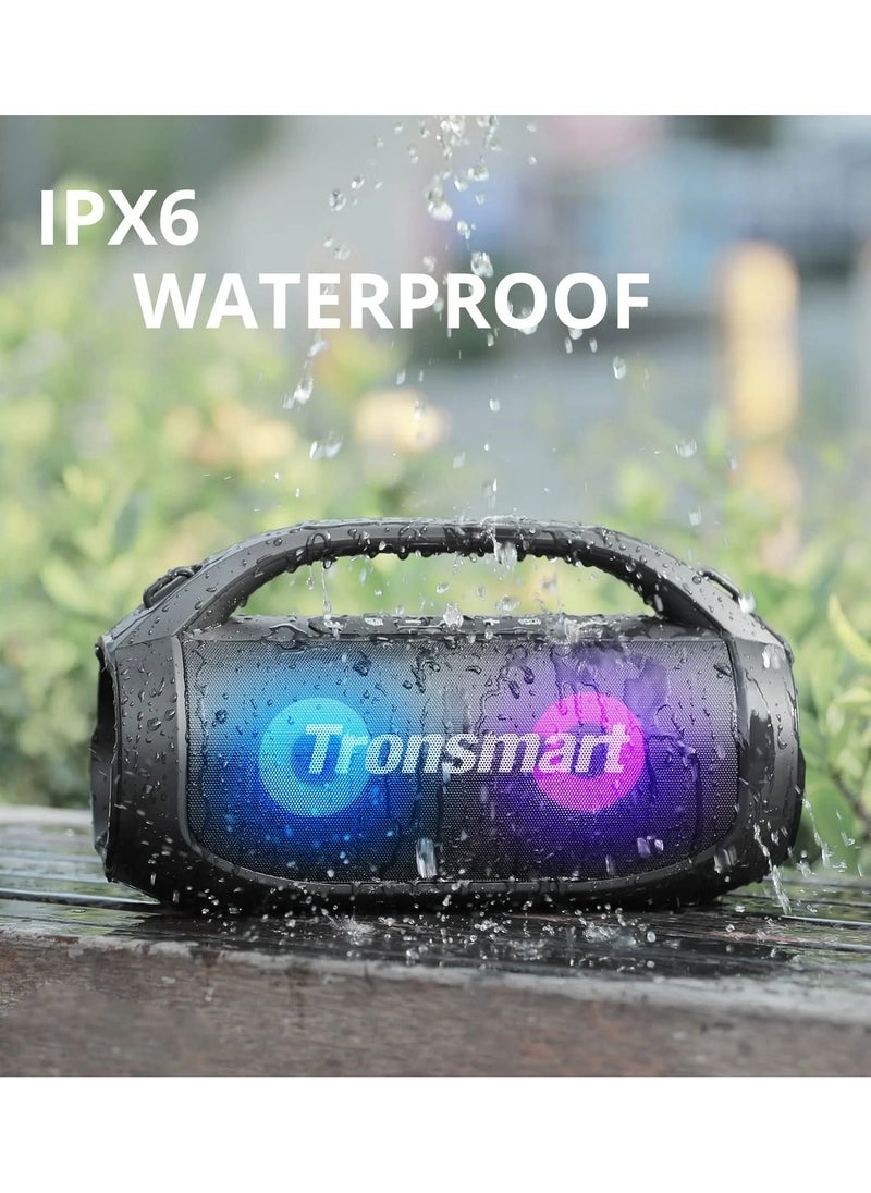 ترونسمارت - مكبر صوت بلوتوث محمول من Tronsmart Bang SE، مكبر صوت كبير 40 وات، صوت ستيريو لاسلكي، مقاوم للماء IPX6، مكبر صوت بلوتوث 5.3 عالي الصوت، وقت تشغيل 20 ساعة، 3 أوضاع إضاءة LED للاستخدام في الهواء الطلق والمنزل والحفلات - Image 1
