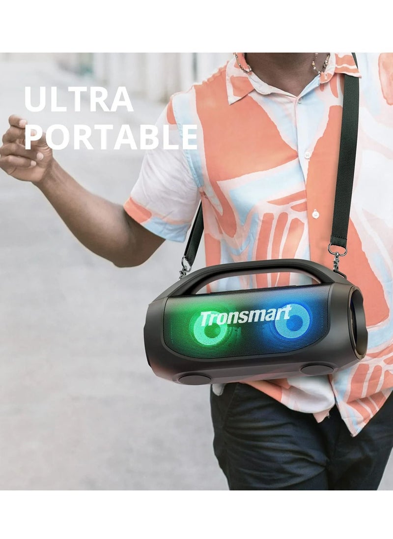 ترونسمارت - مكبر صوت بلوتوث محمول من Tronsmart Bang SE، مكبر صوت كبير 40 وات، صوت ستيريو لاسلكي، مقاوم للماء IPX6، مكبر صوت بلوتوث 5.3 عالي الصوت، وقت تشغيل 20 ساعة، 3 أوضاع إضاءة LED للاستخدام في الهواء الطلق والمنزل والحفلات - Image 1