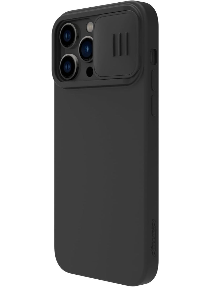 Nillkin CamShield Silky Silicone Series Cover Case Designed For Apple iPhone 14 Pro Max - Classic Black - Image 4