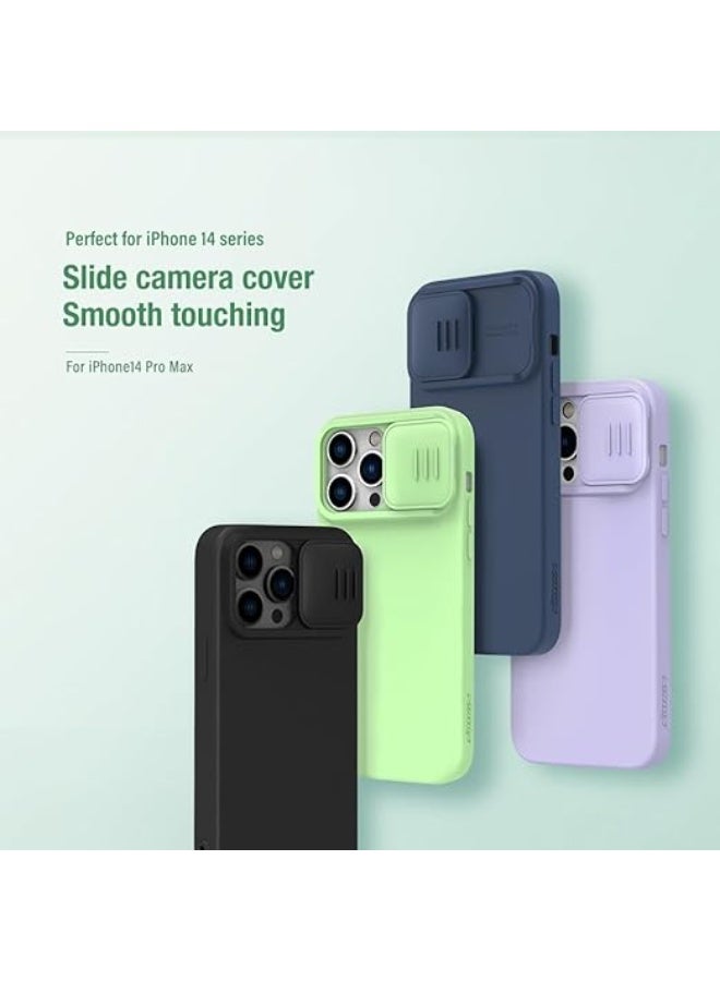 Nillkin CamShield Silky Silicone Series Cover Case Designed For Apple iPhone 14 Pro Max - Classic Black - Image 1