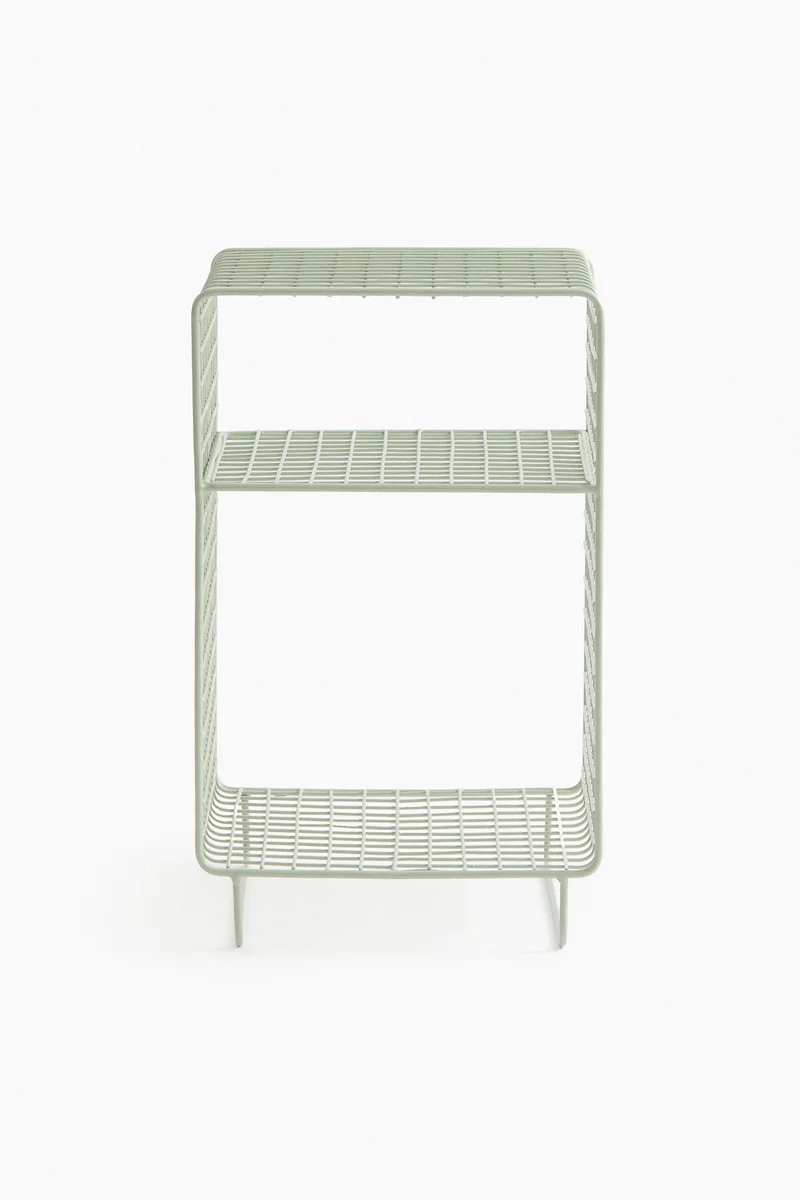 اتش اند ام طاولة سرير جانبية من الأسلاك المعدنية