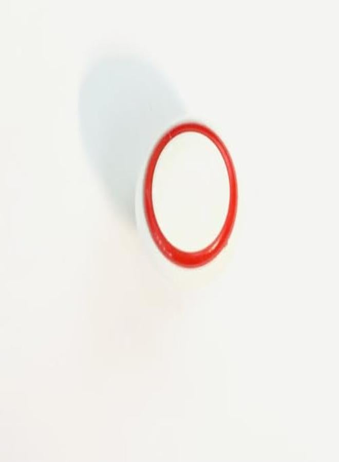 مقبض زر خزانة المطبخ، مقبض سحاب، أبيض، أحمر، زر إسباني، متوسط - Image 2