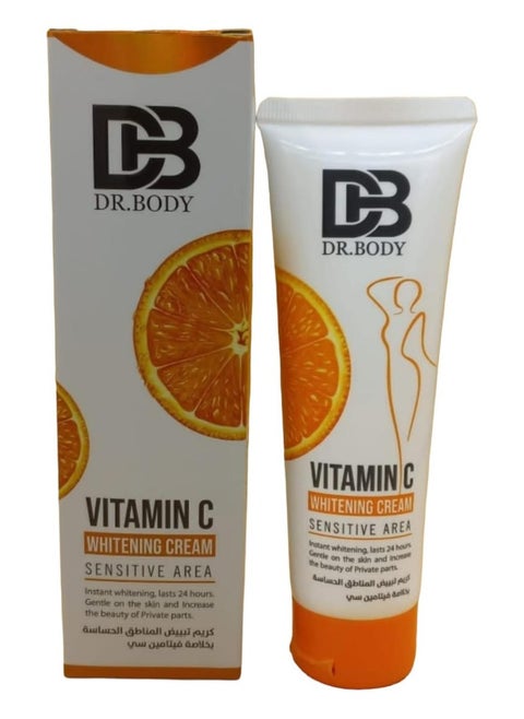 Whitening Cream For Sensitive Areas With Vitamin C Extract