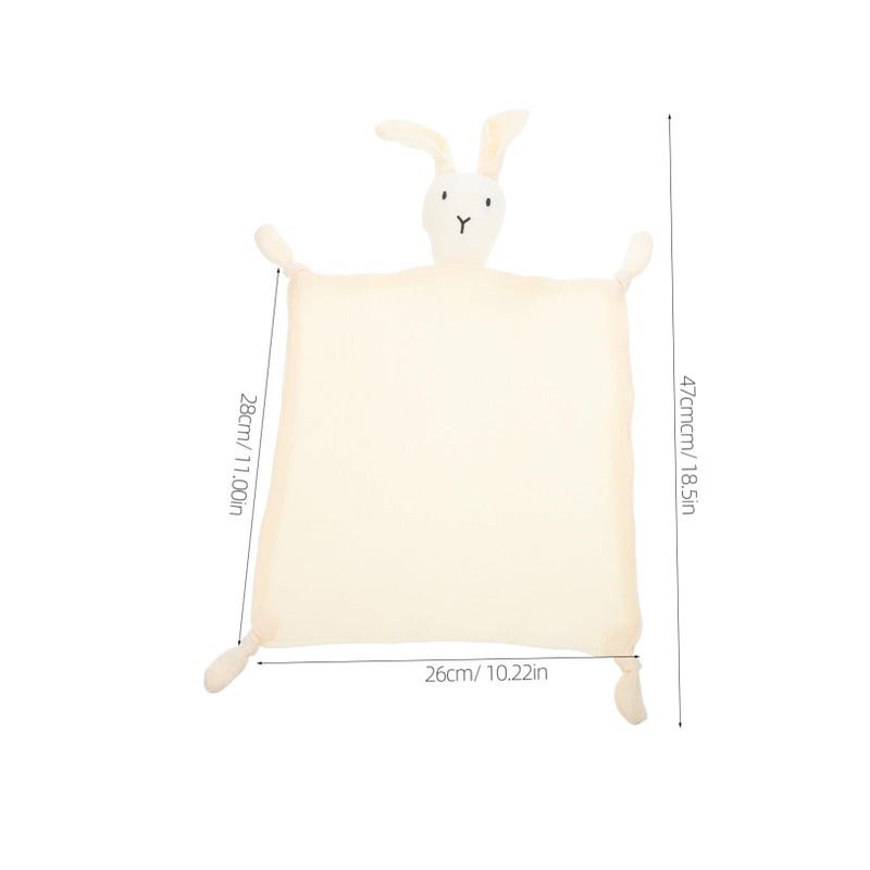 Soft Breathable Muslin Bunny Security Blanket For Baby Sleep And Play - Image 3