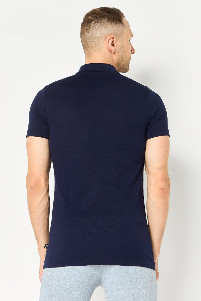 PUMA Men Slim Fit Short Sleeve Outdoor Polo Shirt, Navy - Image 4