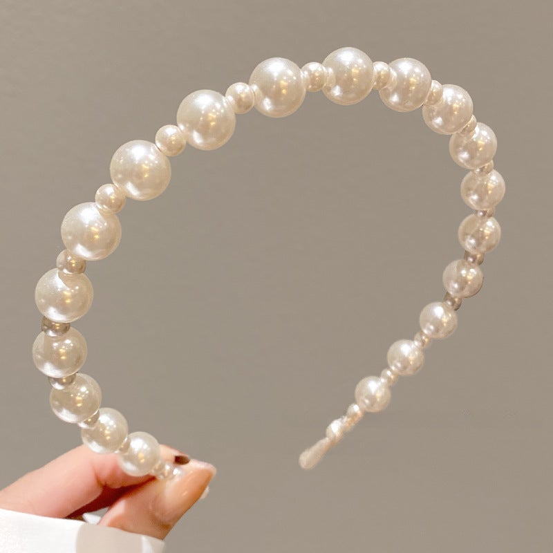 Generic Kids Pearl Headband Princess Elegant Hairband 15# pearl a large and a small