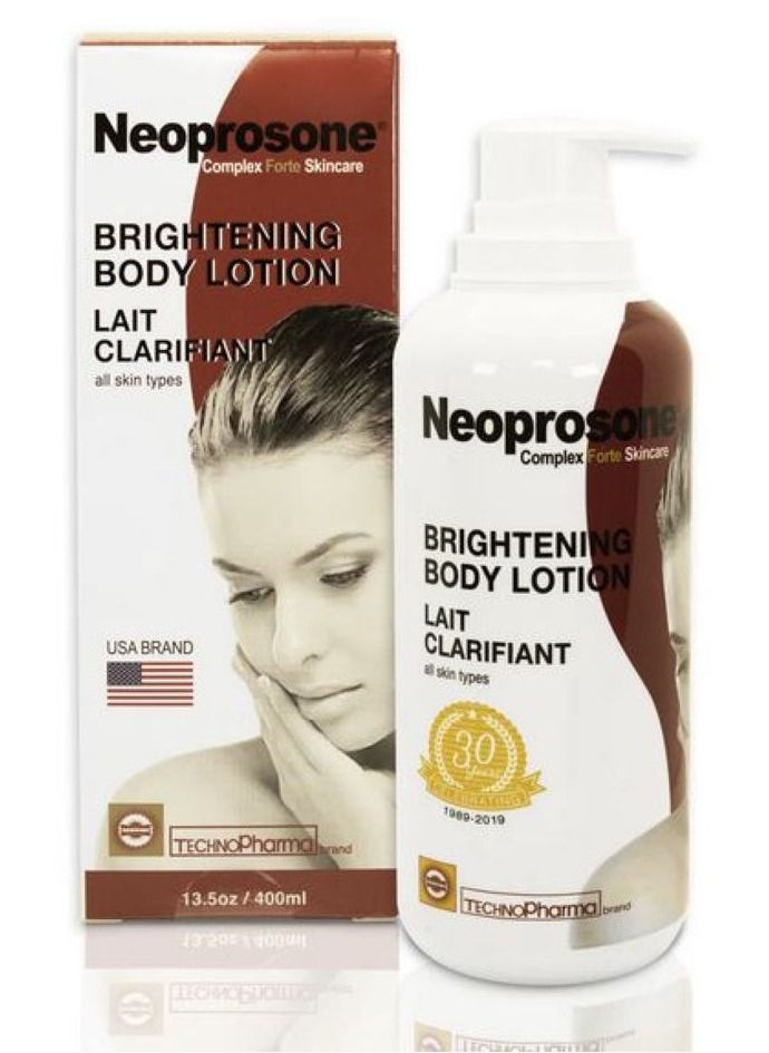 Neoprosone - Lactic Acid Brightening Body Lotion 13.5 Fl oz, 400ml AHA Moisturizing Body Lotion for Women and Men with Shea Butter & Glycerin - Image 1