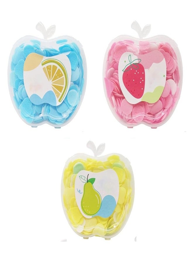 QUEBERS Apple Soap Paper Mini Portable Travel Soap Paper Disposable Hand Washing Bath Scented Paper Soap for Outdoor, Camping Hiking (3) - Image 1