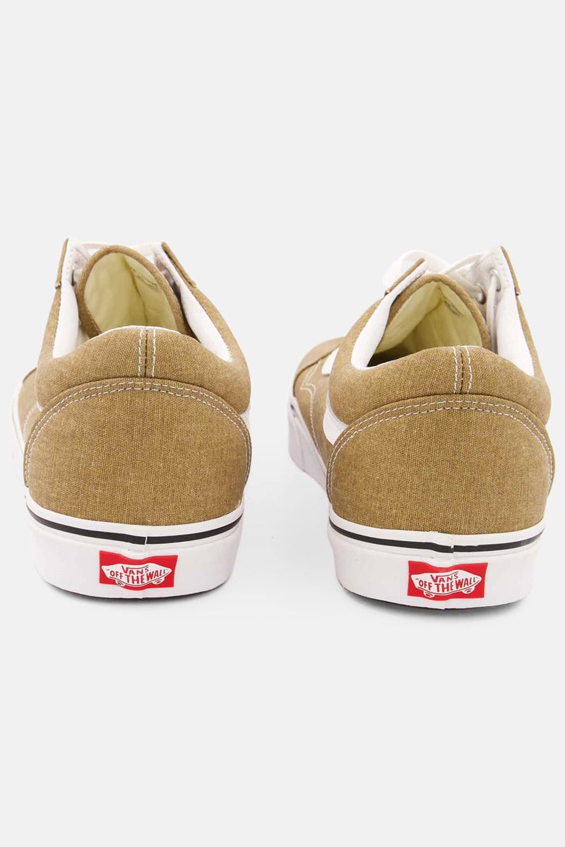 VANS Men Old Skool Lace Up Casual Shoes, Gold - Image 2