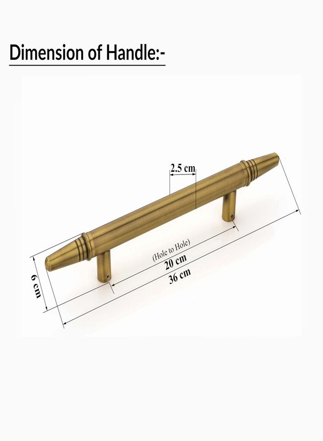 Plantex Heavy Duty Main Door Handle/14 Inch Door Handle for Main Door/Pull-Push Handle - Pack of 1 (Brass Antique) - 3 Years Warranty - Image 2