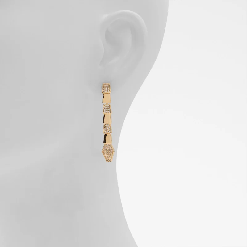 الدو VENYRA Embellished Gold-Tone Drop Earrings
