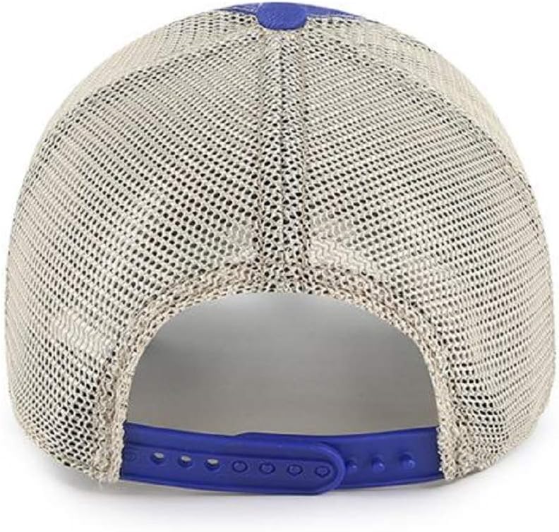 47 MLB Trawler Primary Logo Team Color Mesh Trucker Clean Up Adjustable Hat, Adult One Size Fits All - Los Angeles Dodgers Blue - Image 2
