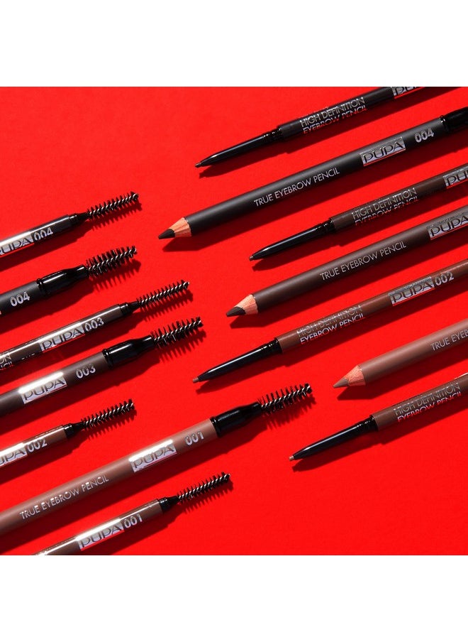 PUPA - Milano High Definition Eyebrow Pencil Easily Shape And Define Flawless Eyebrows Fill And Volumize For Beautiful Thick Brows Sculpt Arches With Smooth Precision 003 Dark Brown 0.003 Oz - Image 1