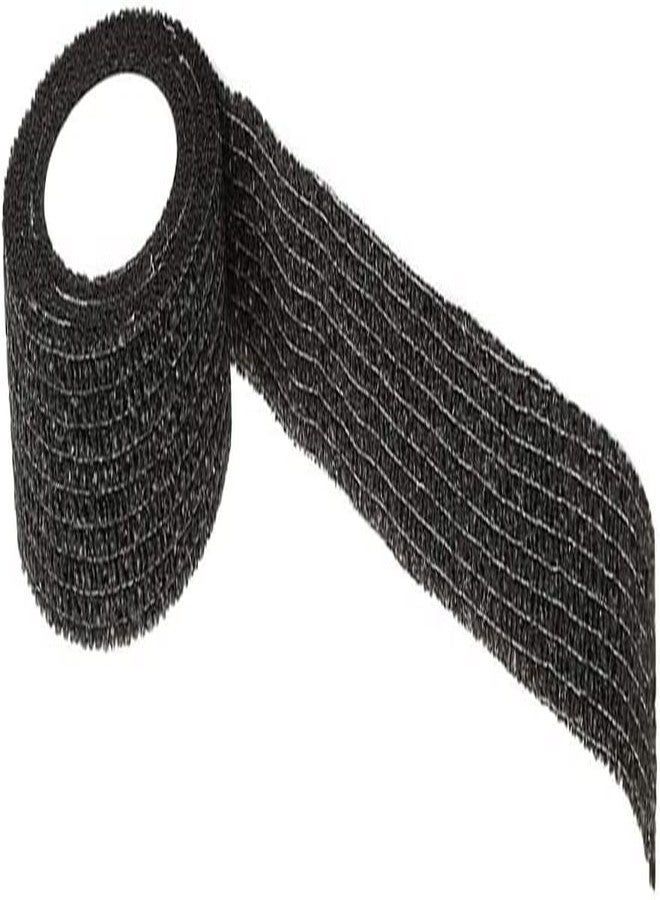 A-Tape Breathable Self Adhesive Cohesive Bandage Wrap - Athletic Non-Woven for Sports, Medical Use, Injuries, Knee & Wrist Support - Suitable for Humans & Pets (Black, 2.5 cm Pack Of 10) - Image 3