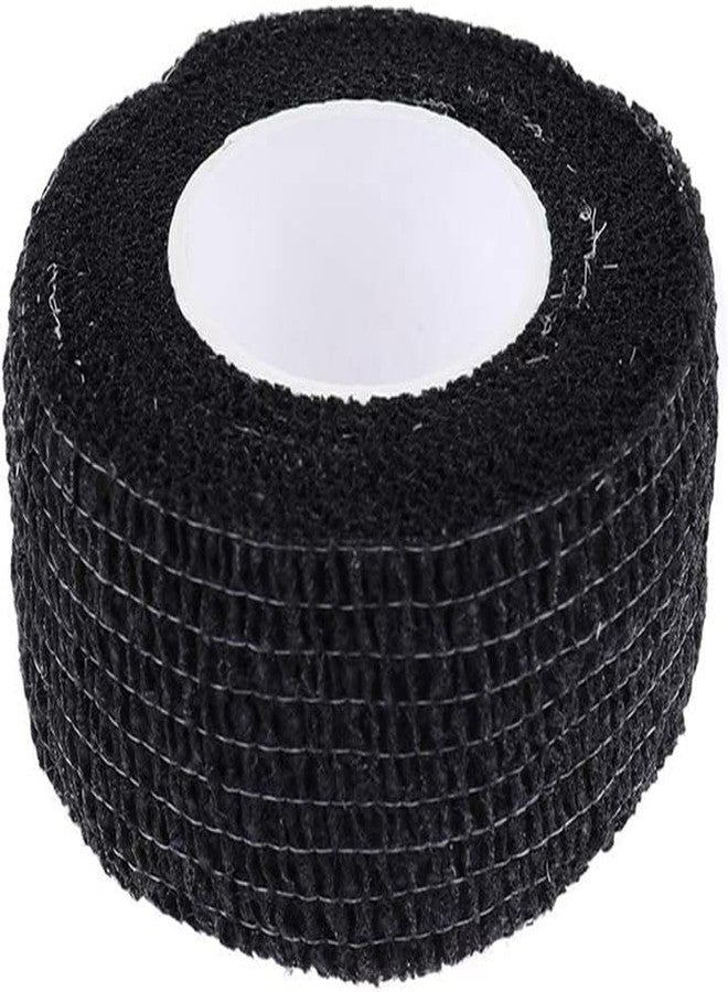 A-Tape Breathable Self Adhesive Cohesive Bandage Wrap - Athletic Non-Woven for Sports, Medical Use, Injuries, Knee & Wrist Support - Suitable for Humans & Pets (Black, 2.5 cm Pack Of 10) - Image 4