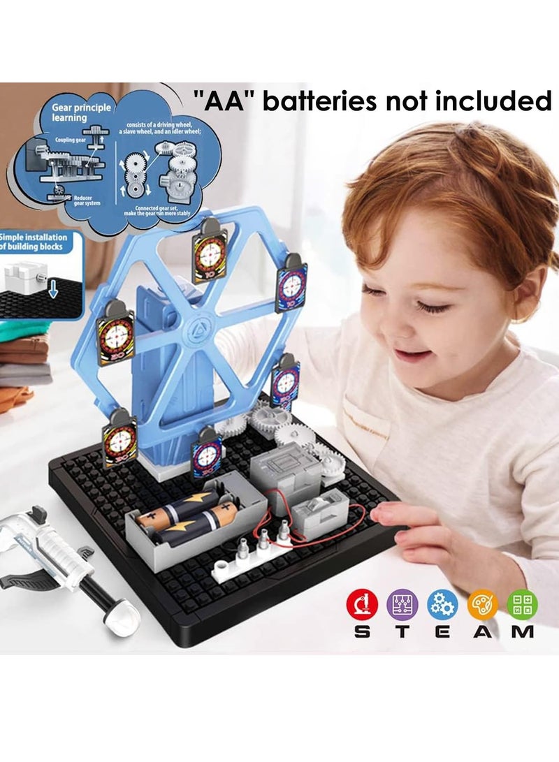 SYOSI Learning Toys Educational Science Kit Shooting Games 8 9 10+ Year Old Boys Girls,Kids Electronics Kit Building Blocks Set,STEM Toys Science Experiments Birthday Gift 8-12 Year Old Boys Kids  - Image 4