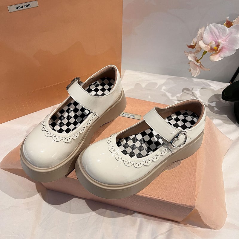 Mary Jane Shoes For Women 2024 Spring New British Style Versatile And Comfortable Retro Small Leather Shoes Platform Thick-Soled Loafers - Image 2