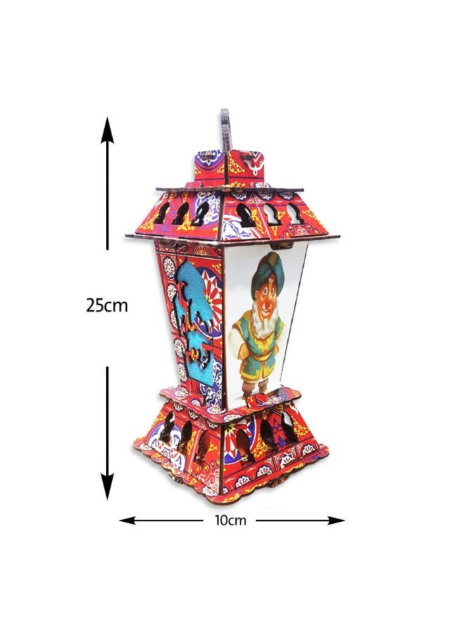 Medium Musical Ramadan Lantern Kids Toy with LED Lights & Ramadan Songs , Islamic Famous Toy, New Fashion Ramadan Lantern for Children, Decorative & Educational Gift - Multicolour - Image 4