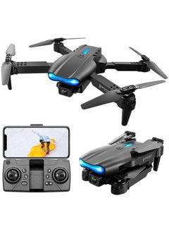 E99 Pro Foldable RC Drone with Dual 4K HD Camera – FPV Live Video Quadcopter for Adults & Kids with WiFi Remote Control, Headless Mode, Altitude Hold, One-Key Start/Landing, 2 Rechargeable Batteries – Beginner-Friendly Drone Toy for Aerial Photography