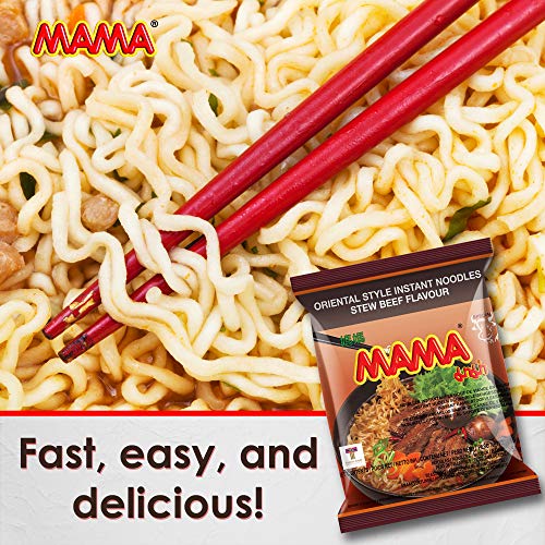MAMA Noodles Beef Stew Instant Spicy Noodles w/Delicious Thai Flavors, Hot & Spicy Noodles, No Trans Fat w/Fewer Calories Than Deep Fried Noodles 30 Pack - Image 5
