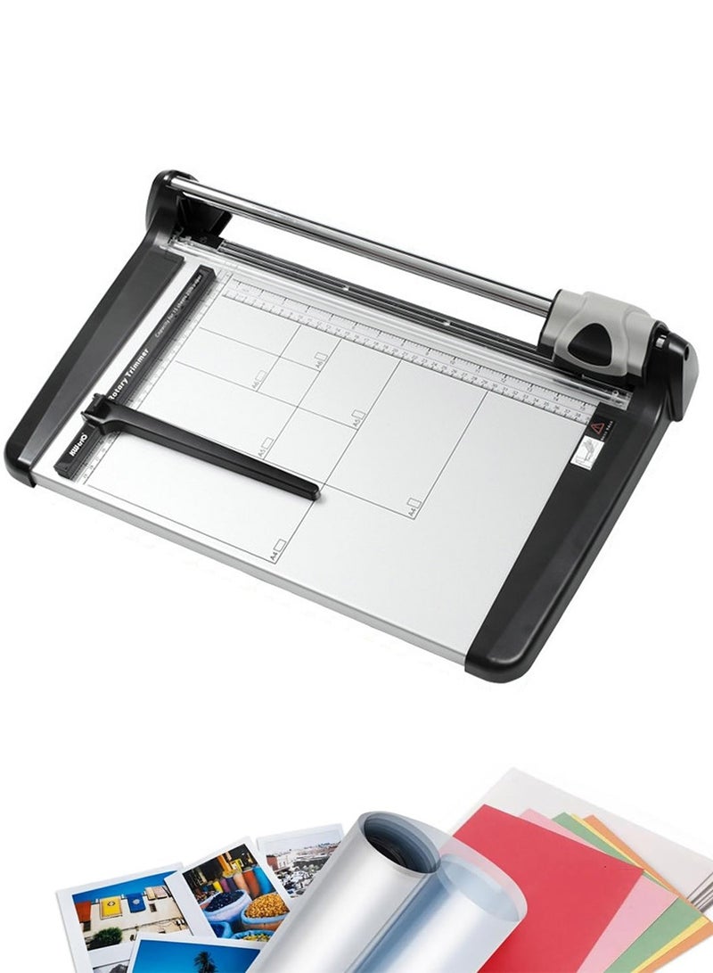 كيدل قاطع ورق دوار، 15 ورقة، قاطع ورق شديد التحمل، طول القطع 360 مم (14.17 بوصة)، قاطع ورق دوار تجاري للاستخدام المنزلي/المكتبي/المدرسة - Image 1