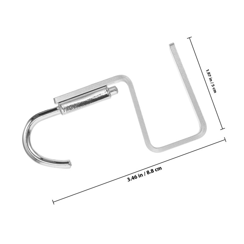 Aluminum Alloy Desk Hook Hanger For School Bags Accessories 2 6cm Clamp - Image 3