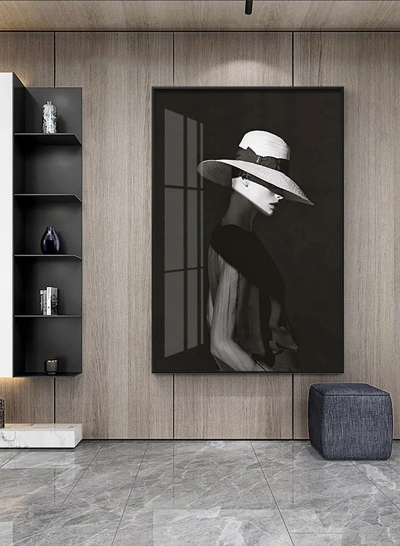 Merry Moments لوحات قماشية تجريدية حديثة بسيطة رسم ملصق طباعة صور فنية جدارية لغرفة المعيشة وغرفة النوم وديكور المنزل مع إطار أسود 42X62 سم النوع A  - Image 3