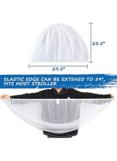 erorex Baby Mosquito Net For Stroller Durable Baby Stroller Mosquito Net Perfect Bug Net For Stroller  - Image 4