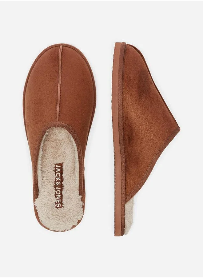 JACK & JONES Micro Fiber Slip On Bedroom Slippers