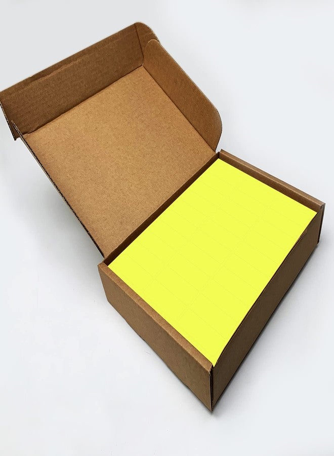 Blank Labels Fluorescent Yellow FBA & Mailing Labels – 2.625" x 1", 30 Per Sheet, Bright High-Visibility, Permanent Adhesive, Laser & Inkjet Compatible - Image 3