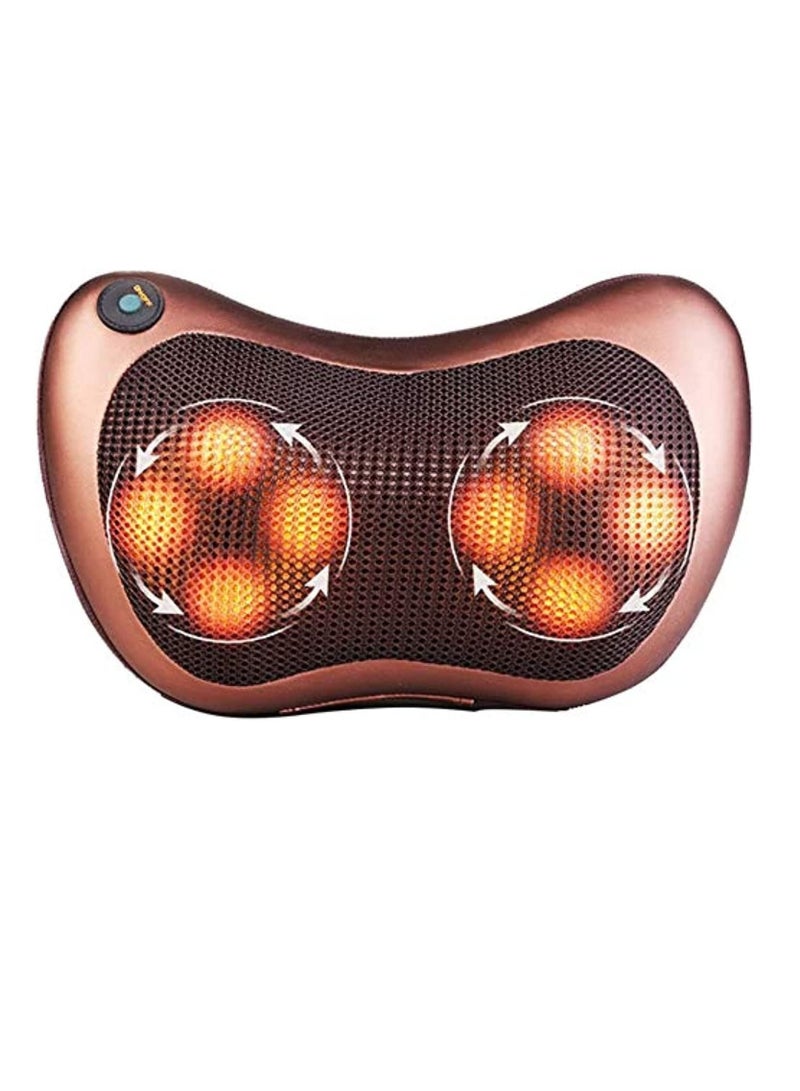 Neck Massage Pillow And Shoulders, Adomen, Legs Back Massager Relaxation By 8 Head With Magnet Vibrator Electric Heating Kneading Therapy - Image 1