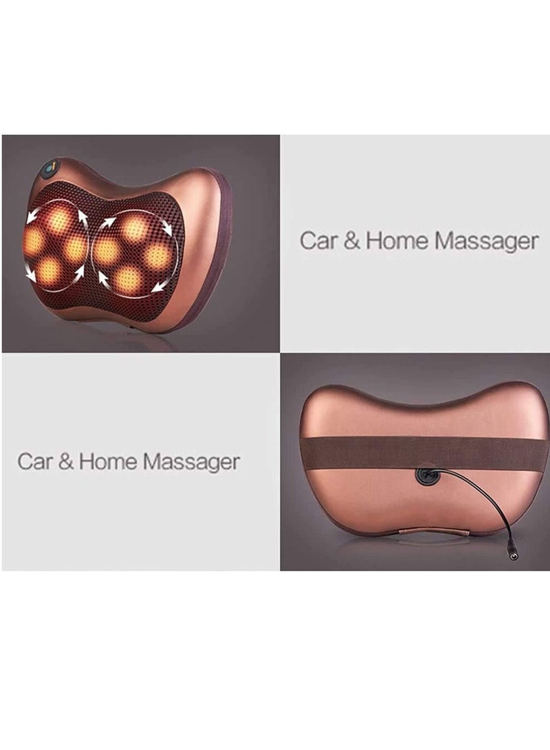 Neck Massage Pillow And Shoulders, Adomen, Legs Back Massager Relaxation By 8 Head With Magnet Vibrator Electric Heating Kneading Therapy - Image 4