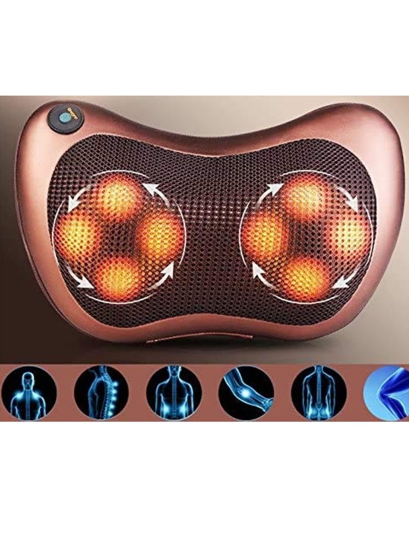 Neck Massage Pillow And Shoulders, Adomen, Legs Back Massager Relaxation By 8 Head With Magnet Vibrator Electric Heating Kneading Therapy - Image 2