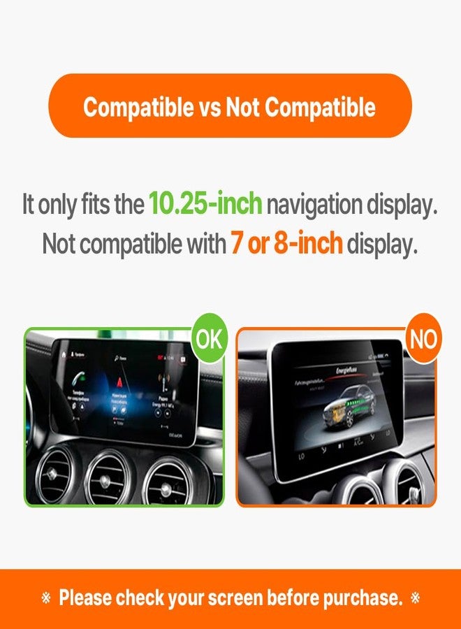 FICS Car Phone Holder for Mercedes-Benz C-Class (W205) & GLC (X253) with 10.25-inch Display - Custom-Fit Mount for Seamless Display Integration, Interior Accessories for Navigation Use - Image 2