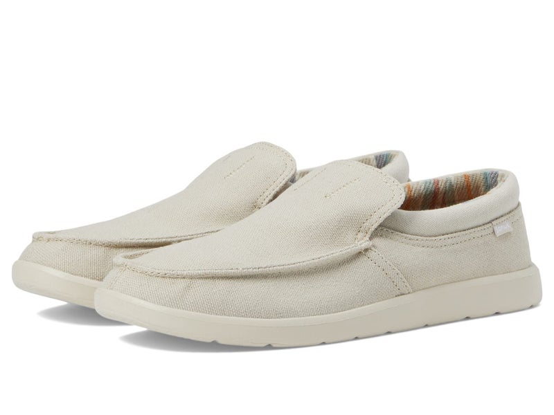 Sanuk Mens Sidewalk Surfer Lite Sl Loafer Natural 7 US