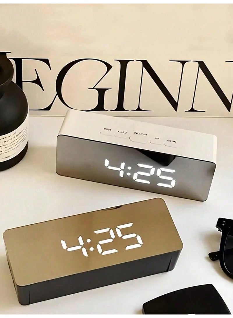 Digital Clock | Smart Alarm Clock | Table Clock | LED Display Clock | Temperature Display | Home Decor | Modern Desk Clock | Bedroom Clock | Dimmable Clock - Image 2