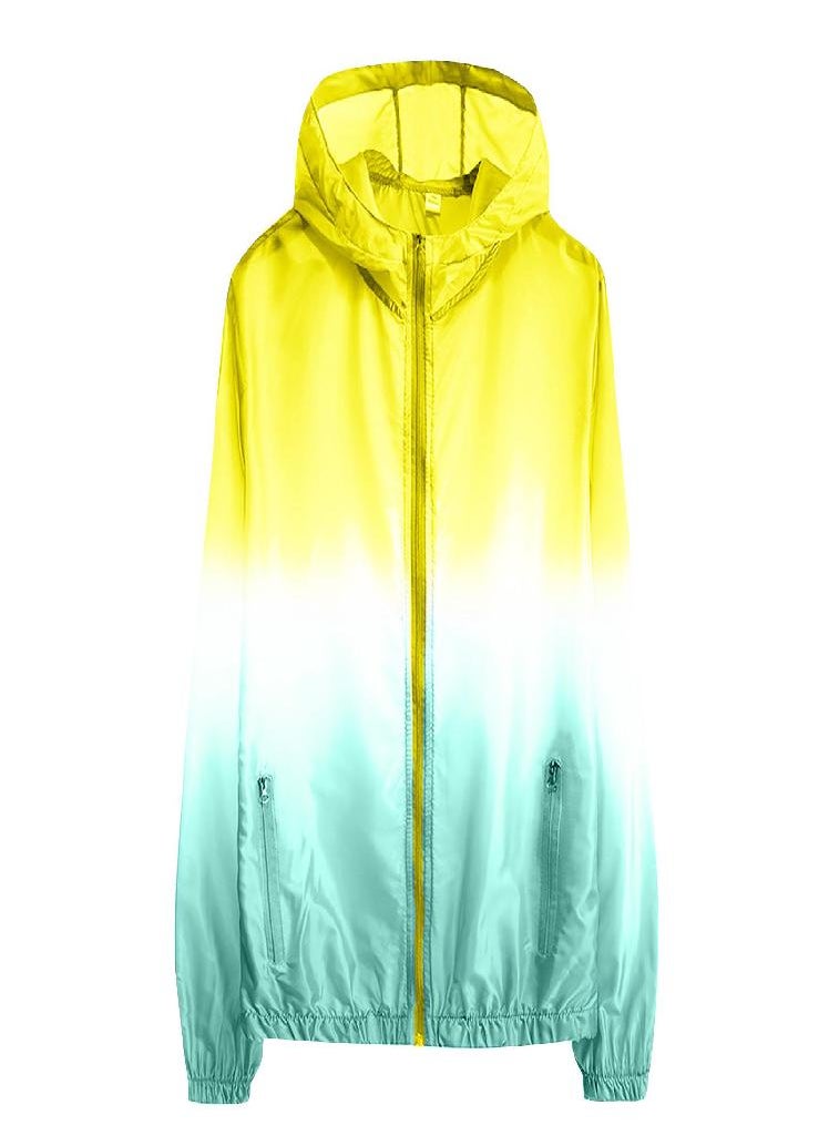 Eckek - Women's Fashion Casual Gradient Hooded Light Outdoor Sports Sunscreen Coat - Image 1