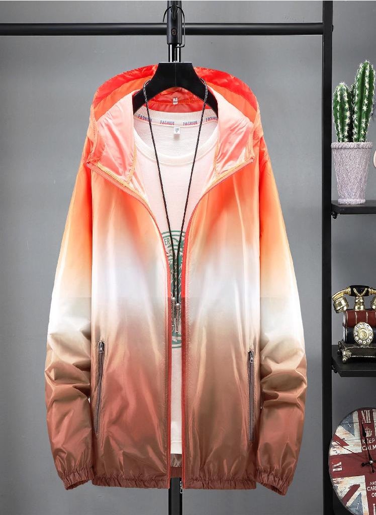Eckek - Women's Fashion Casual Gradient Hooded Light Outdoor Sports Sunscreen Coat - Image 1