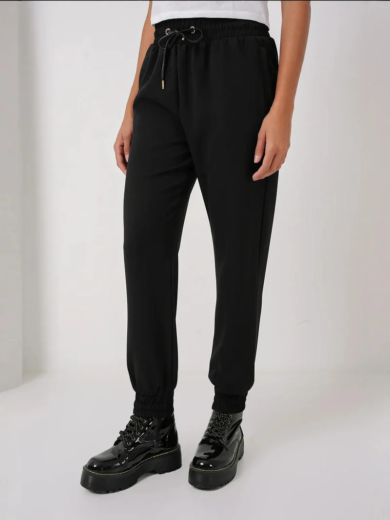 بيغ دارت بنطلون رياضي بقصة ضيقة وخصر مطاطي برباط