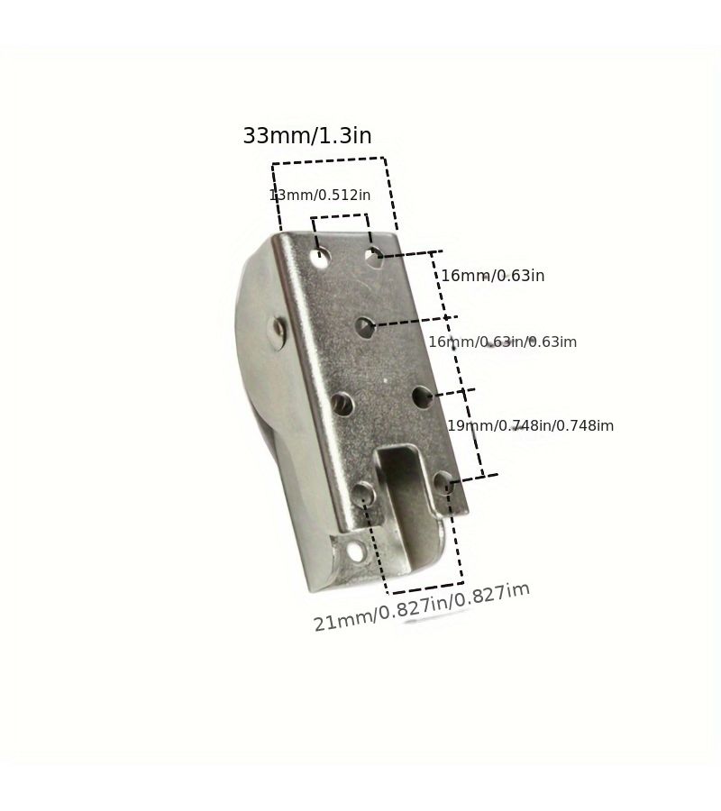 Mini 90 Degree Self Locking Hinge For RV Bed Dining Table Iron 1pc - Image 3
