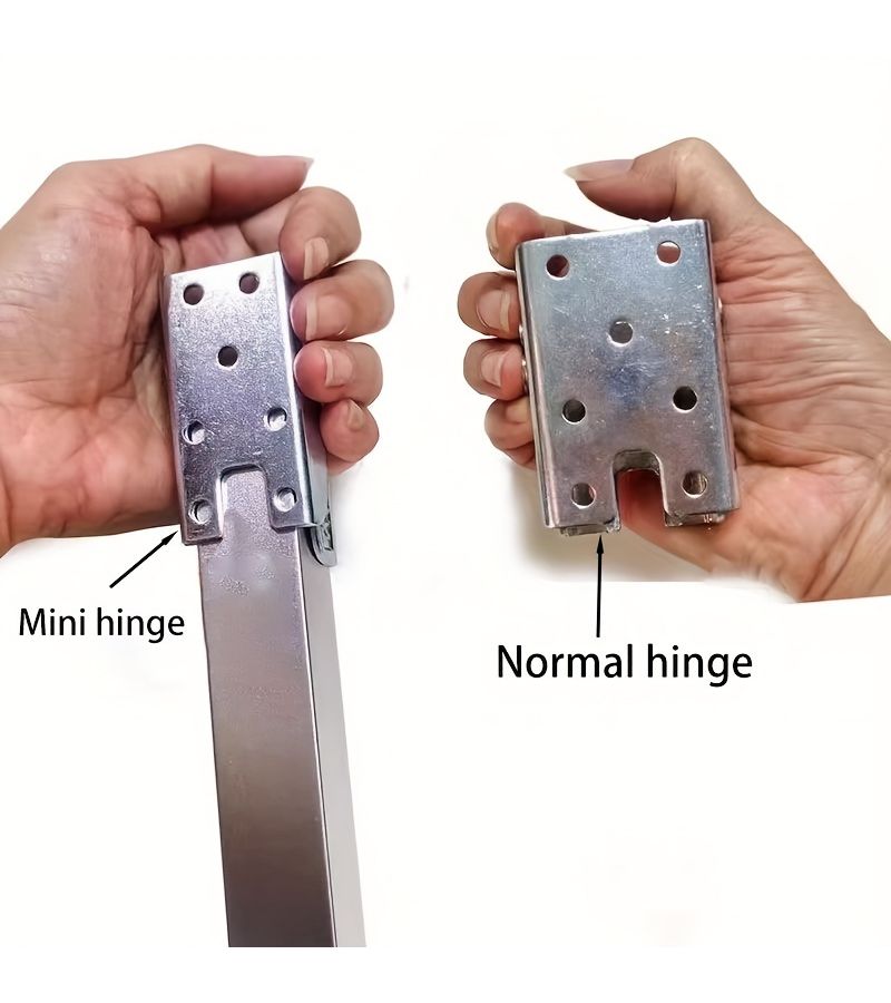 Mini 90 Degree Self Locking Hinge For RV Bed Dining Table Iron 1pc - Image 1