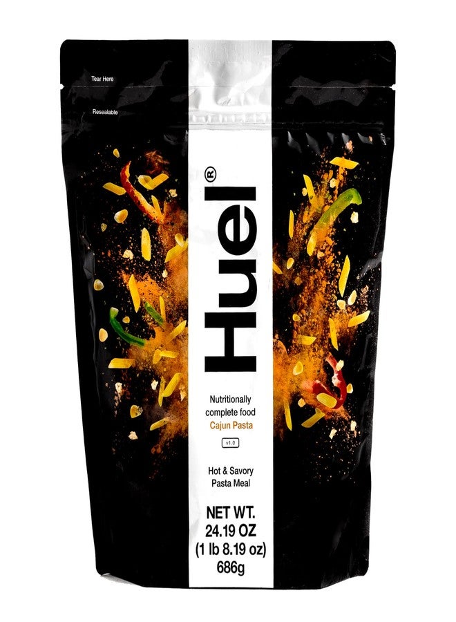 Huel Hot and Savory Instant Meal Replacement - Cajun Pasta - 14 Scoops Packed with 100% Nutritionally Complete Food, Including 25g of Protein, 6g of Fiber, and 27 Vitamins and Minerals - Image 1