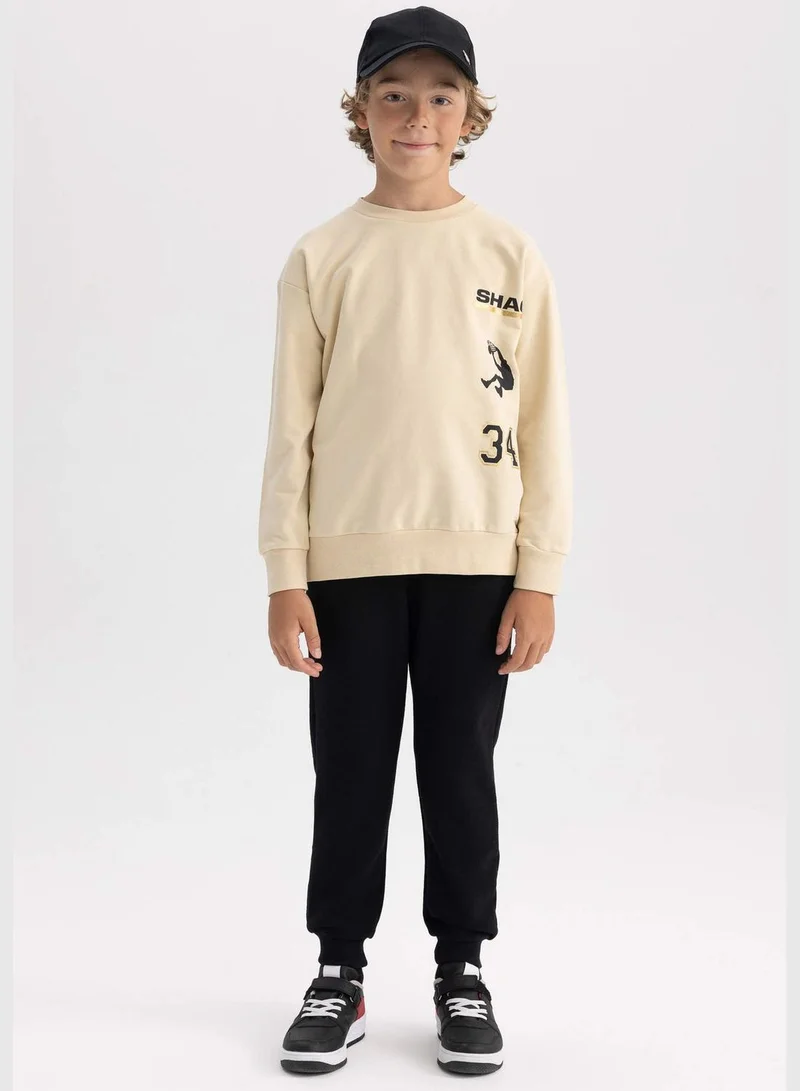 DeFacto Shaquille O'Neal Licenced Relax Fit Long Sleeve Back Print Sweatshirt