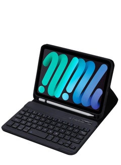 Keyboard Case Compatible with iPad Mini 7 / iPad Mini 7th Generation 8.3 Inch (2024), Slim Lightweight Stand Cover with Magnetically Detachable Wireless Bluetooth Keyboard