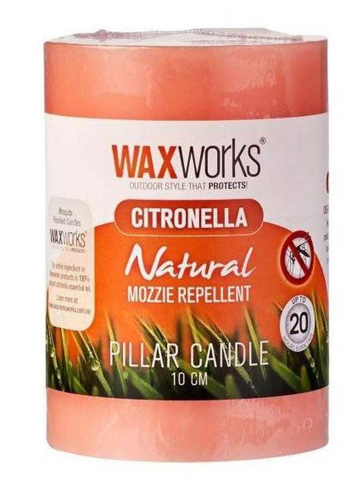 Waxworks Citronella Pillar Candle 10 Cm Assorted Color  - Image 1